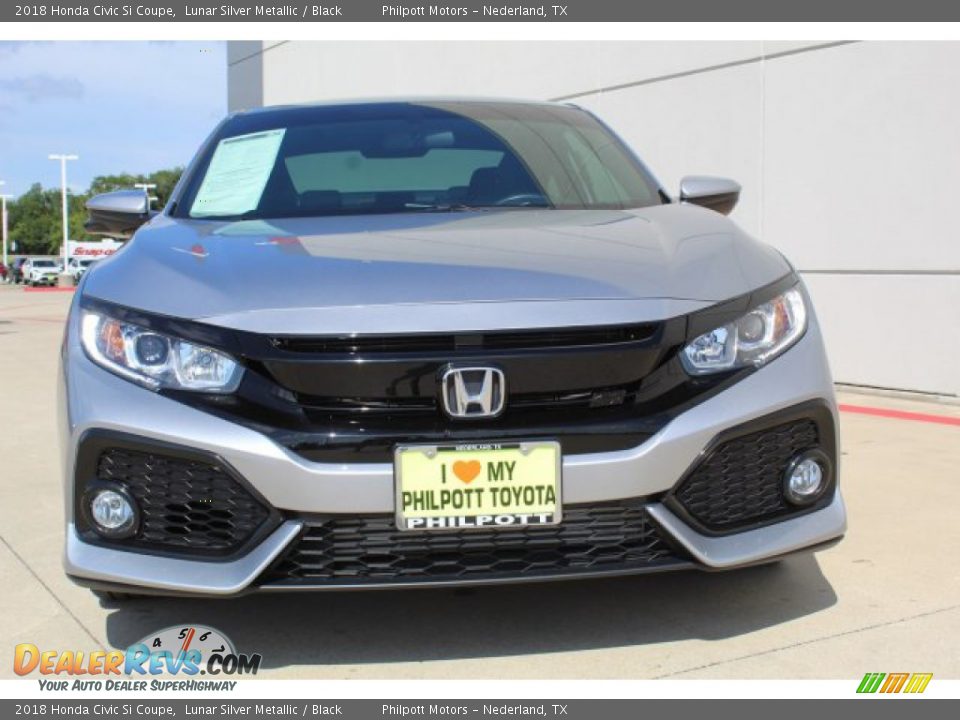 2018 Honda Civic Si Coupe Lunar Silver Metallic / Black Photo #3