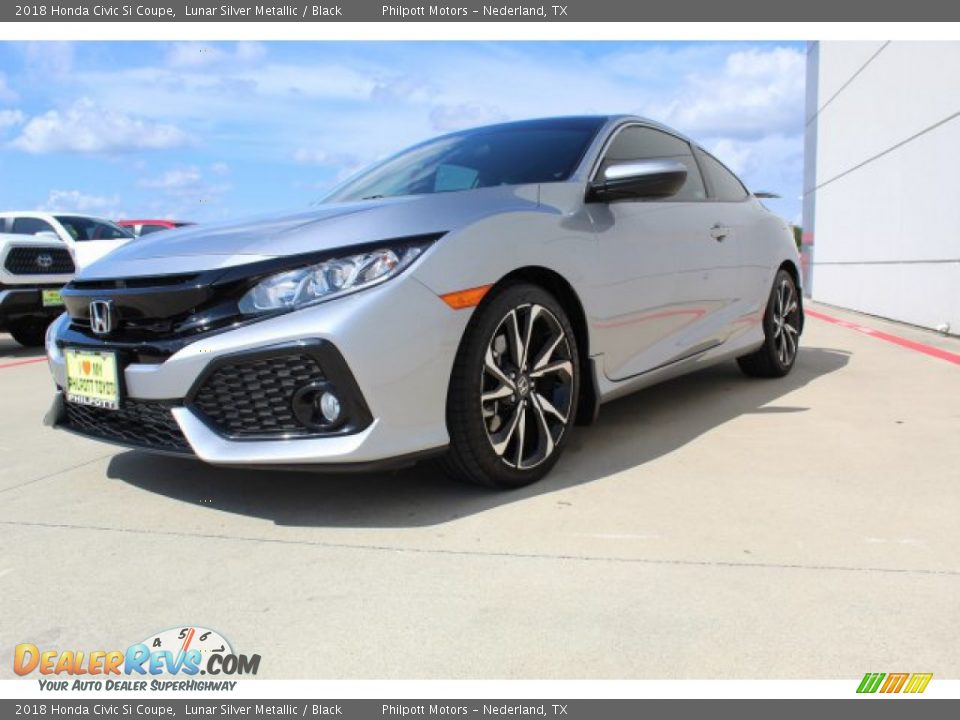 2018 Honda Civic Si Coupe Lunar Silver Metallic / Black Photo #4