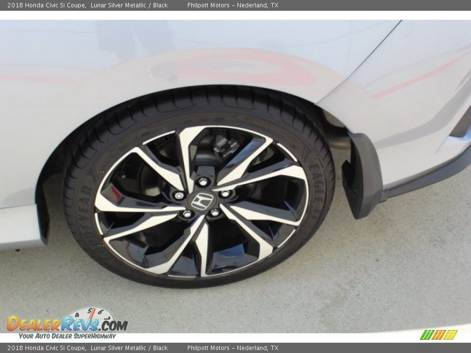 2018 Honda Civic Si Coupe Lunar Silver Metallic / Black Photo #6