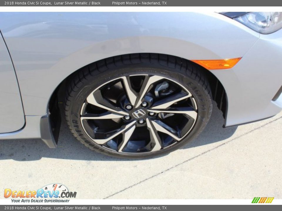 2018 Honda Civic Si Coupe Lunar Silver Metallic / Black Photo #8