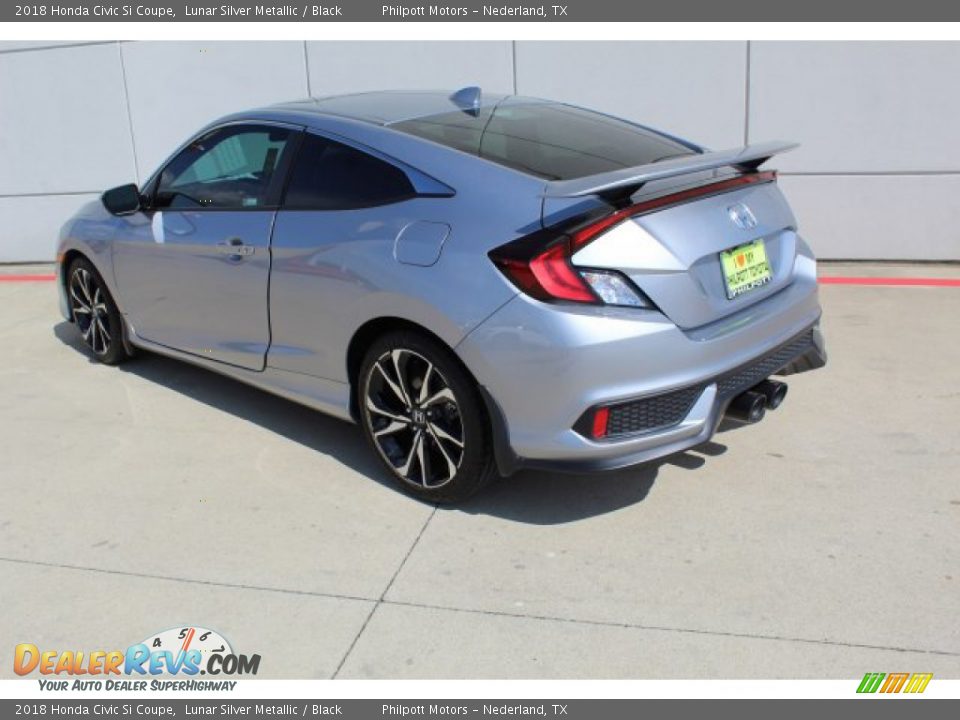 2018 Honda Civic Si Coupe Lunar Silver Metallic / Black Photo #10