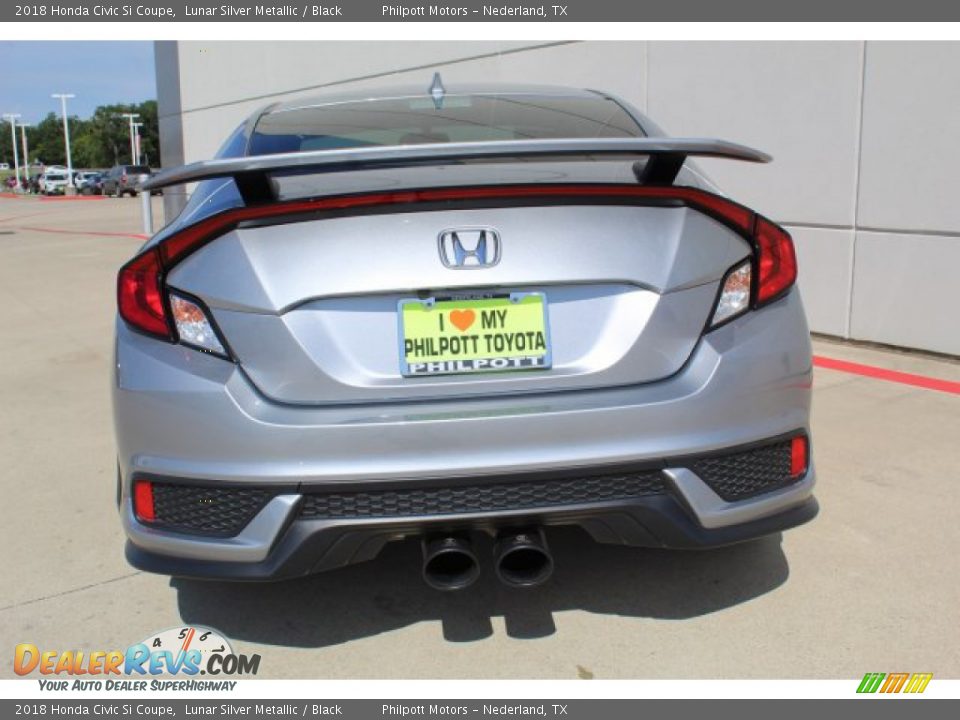 2018 Honda Civic Si Coupe Lunar Silver Metallic / Black Photo #11
