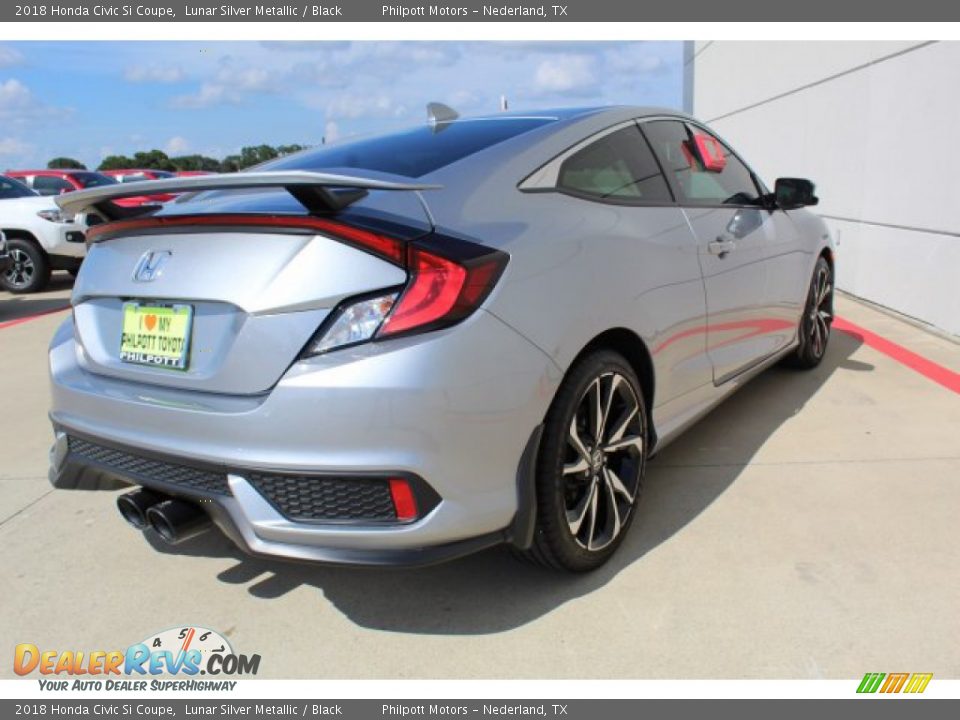 2018 Honda Civic Si Coupe Lunar Silver Metallic / Black Photo #12