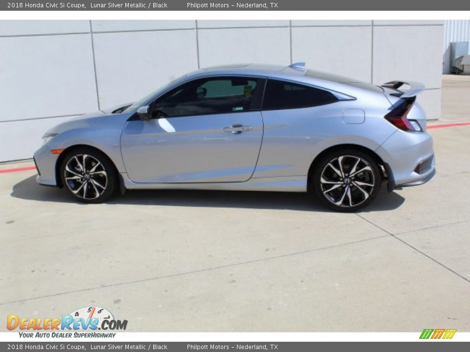2018 Honda Civic Si Coupe Lunar Silver Metallic / Black Photo #13