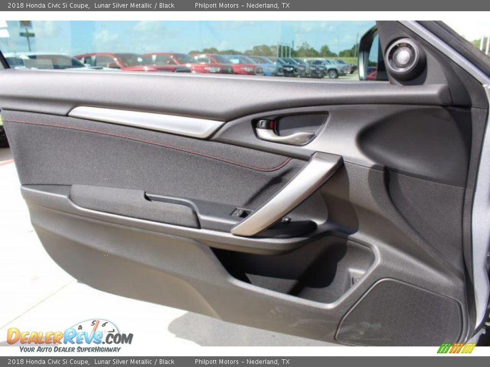 2018 Honda Civic Si Coupe Lunar Silver Metallic / Black Photo #14