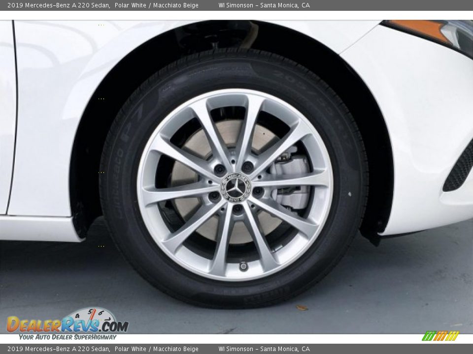 2019 Mercedes-Benz A 220 Sedan Polar White / Macchiato Beige Photo #9