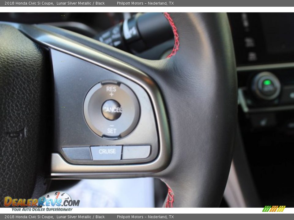 2018 Honda Civic Si Coupe Lunar Silver Metallic / Black Photo #16