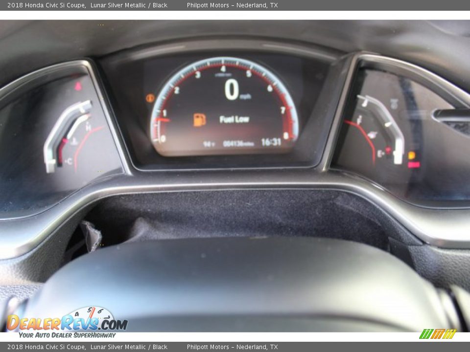 2018 Honda Civic Si Coupe Lunar Silver Metallic / Black Photo #17