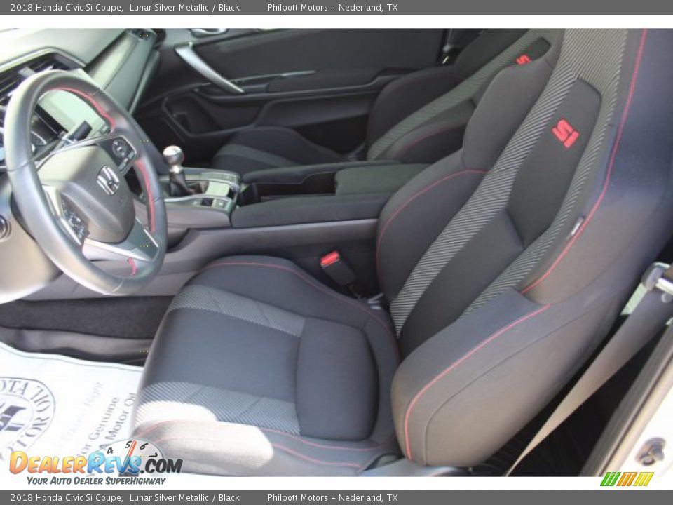 2018 Honda Civic Si Coupe Lunar Silver Metallic / Black Photo #20