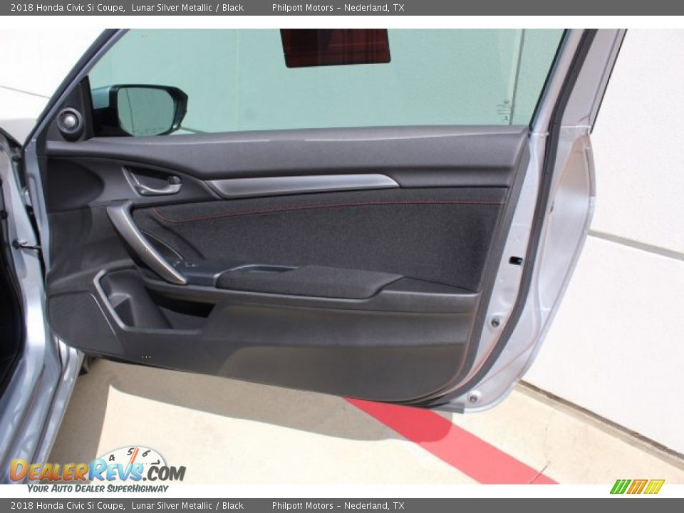 2018 Honda Civic Si Coupe Lunar Silver Metallic / Black Photo #22