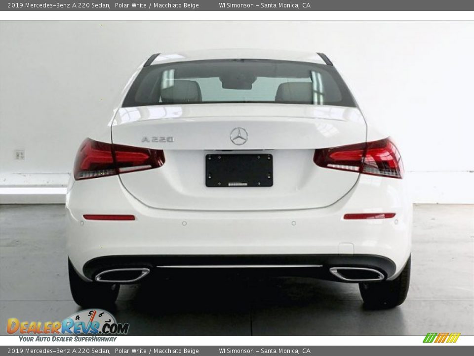 2019 Mercedes-Benz A 220 Sedan Polar White / Macchiato Beige Photo #3