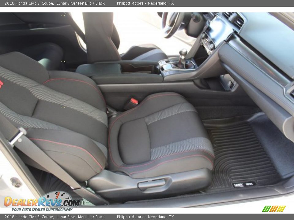 2018 Honda Civic Si Coupe Lunar Silver Metallic / Black Photo #23