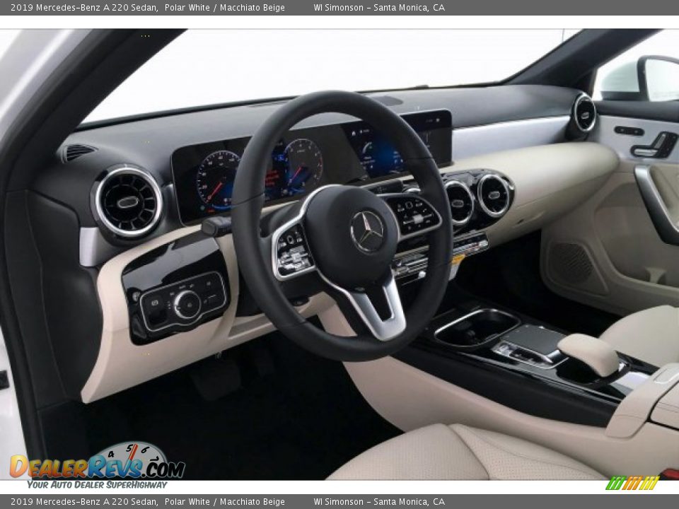 2019 Mercedes-Benz A 220 Sedan Polar White / Macchiato Beige Photo #4