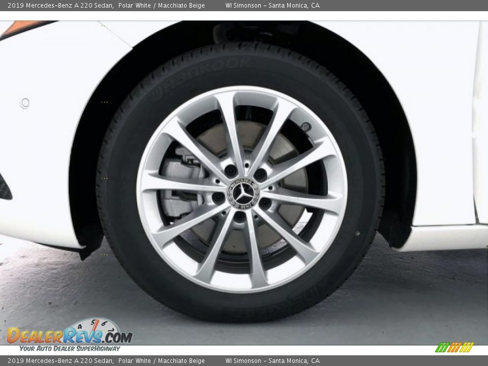 2019 Mercedes-Benz A 220 Sedan Polar White / Macchiato Beige Photo #9