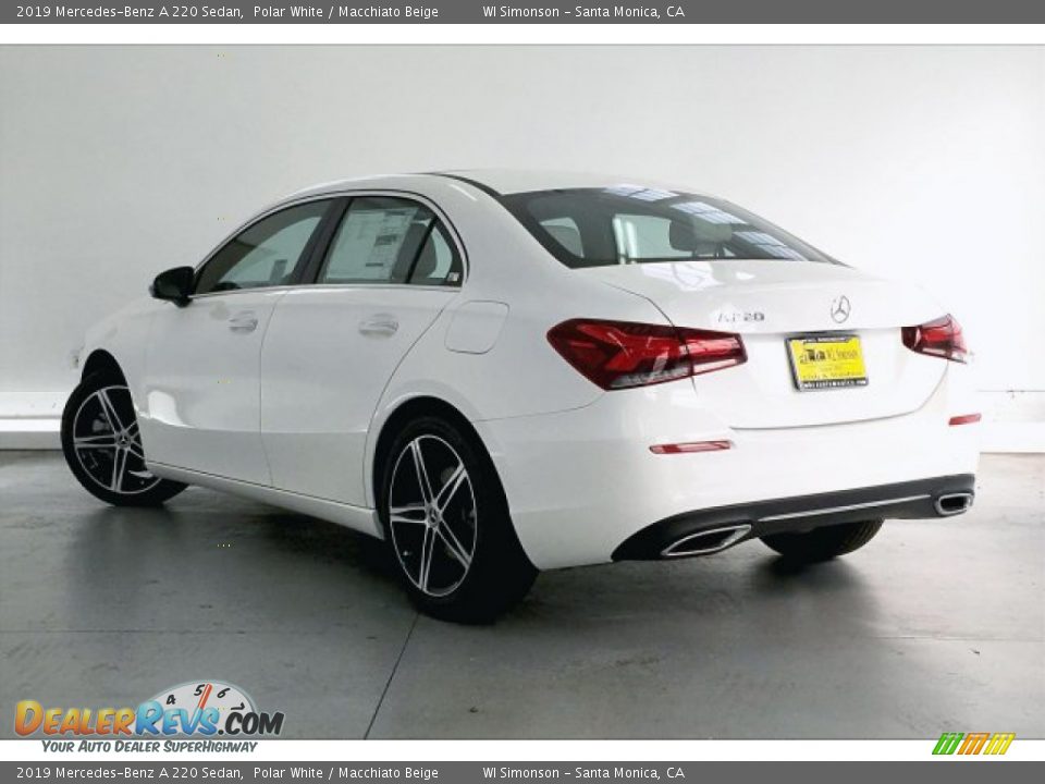 2019 Mercedes-Benz A 220 Sedan Polar White / Macchiato Beige Photo #2