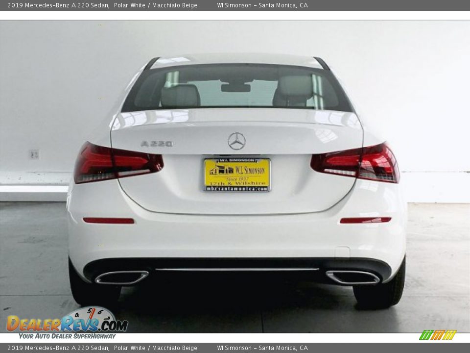 2019 Mercedes-Benz A 220 Sedan Polar White / Macchiato Beige Photo #3