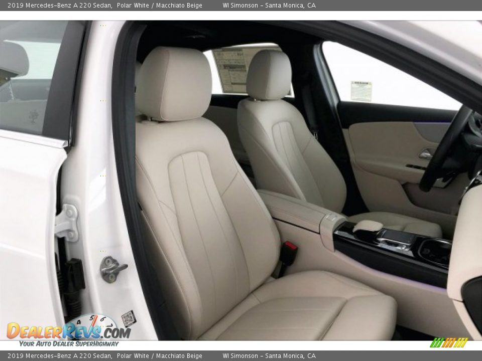 2019 Mercedes-Benz A 220 Sedan Polar White / Macchiato Beige Photo #5