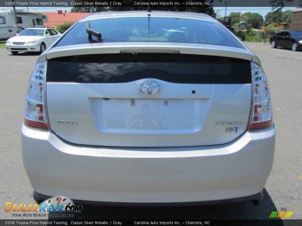 2008 Toyota Prius Hybrid Touring Classic Silver Metallic / Gray Photo #9