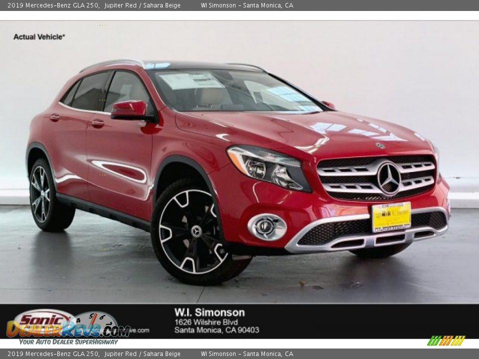 2019 Mercedes-Benz GLA 250 Jupiter Red / Sahara Beige Photo #1