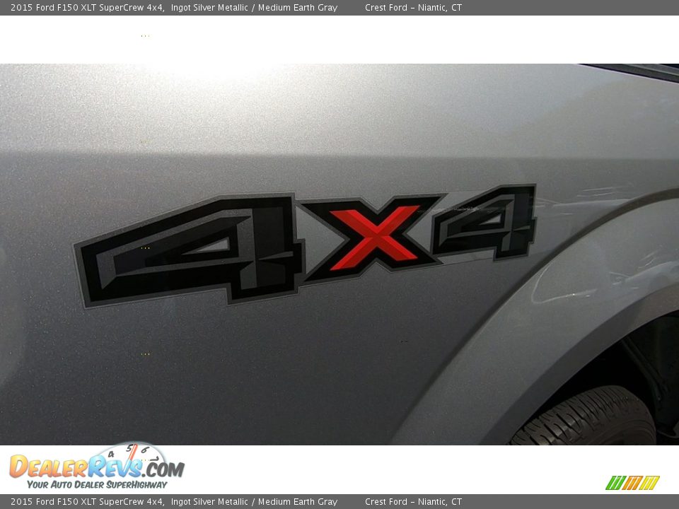 2015 Ford F150 XLT SuperCrew 4x4 Ingot Silver Metallic / Medium Earth Gray Photo #9