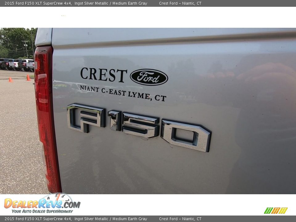 2015 Ford F150 XLT SuperCrew 4x4 Ingot Silver Metallic / Medium Earth Gray Photo #10