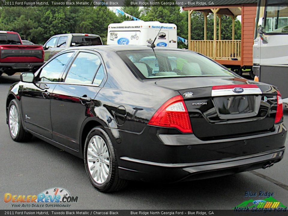 2011 Ford Fusion Hybrid Tuxedo Black Metallic / Charcoal Black Photo #3