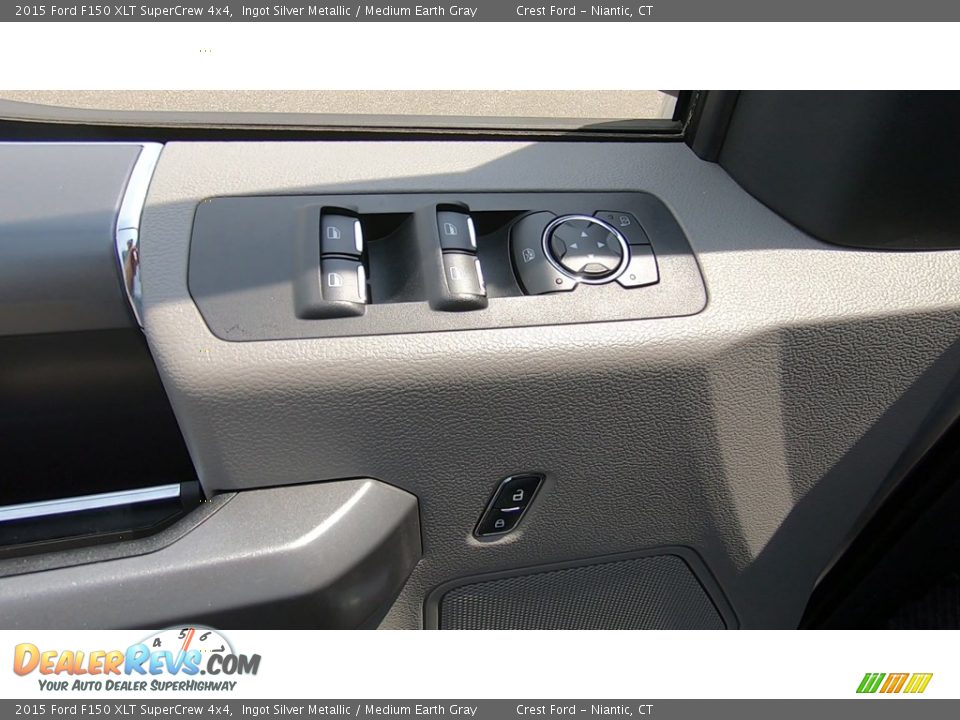 2015 Ford F150 XLT SuperCrew 4x4 Ingot Silver Metallic / Medium Earth Gray Photo #13