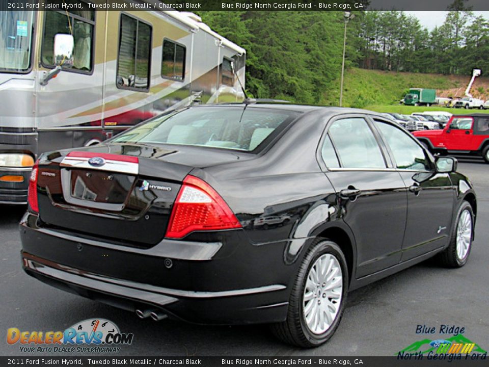 2011 Ford Fusion Hybrid Tuxedo Black Metallic / Charcoal Black Photo #5