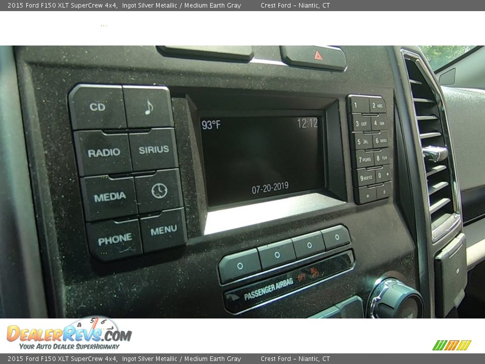 2015 Ford F150 XLT SuperCrew 4x4 Ingot Silver Metallic / Medium Earth Gray Photo #15