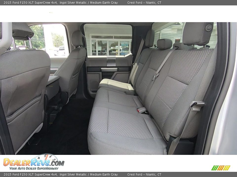 2015 Ford F150 XLT SuperCrew 4x4 Ingot Silver Metallic / Medium Earth Gray Photo #18