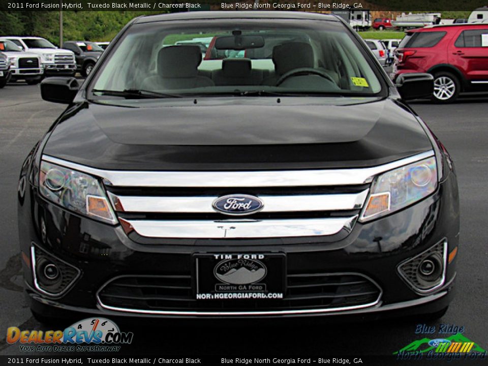 2011 Ford Fusion Hybrid Tuxedo Black Metallic / Charcoal Black Photo #8