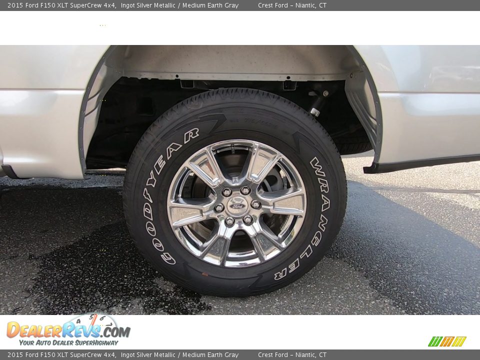 2015 Ford F150 XLT SuperCrew 4x4 Ingot Silver Metallic / Medium Earth Gray Photo #20