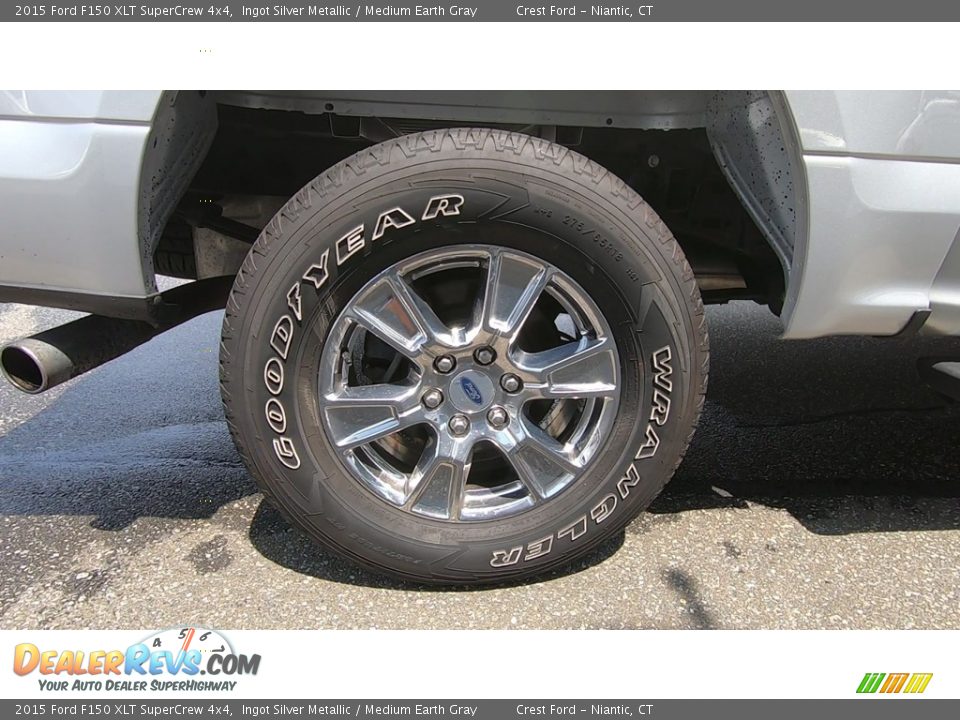 2015 Ford F150 XLT SuperCrew 4x4 Ingot Silver Metallic / Medium Earth Gray Photo #22