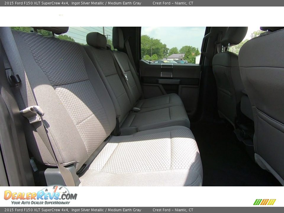 2015 Ford F150 XLT SuperCrew 4x4 Ingot Silver Metallic / Medium Earth Gray Photo #23