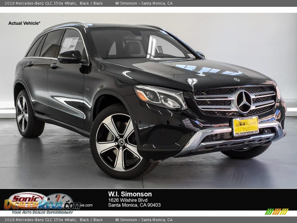 2019 Mercedes-Benz GLC 350e 4Matic Black / Black Photo #1