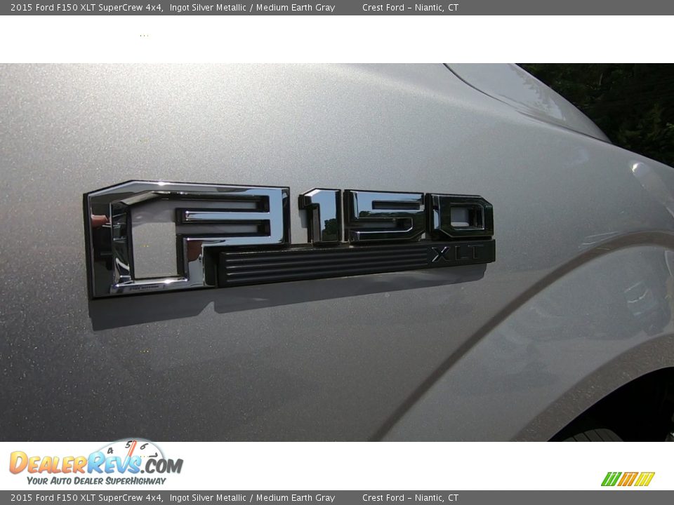 2015 Ford F150 XLT SuperCrew 4x4 Ingot Silver Metallic / Medium Earth Gray Photo #26