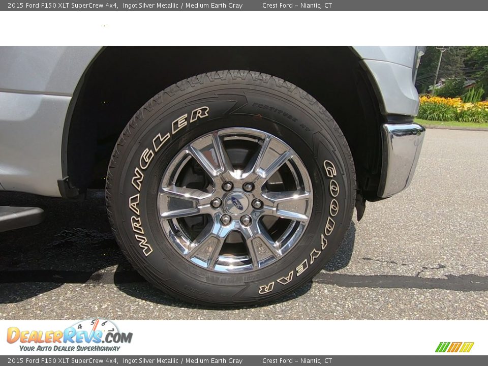 2015 Ford F150 XLT SuperCrew 4x4 Ingot Silver Metallic / Medium Earth Gray Photo #27