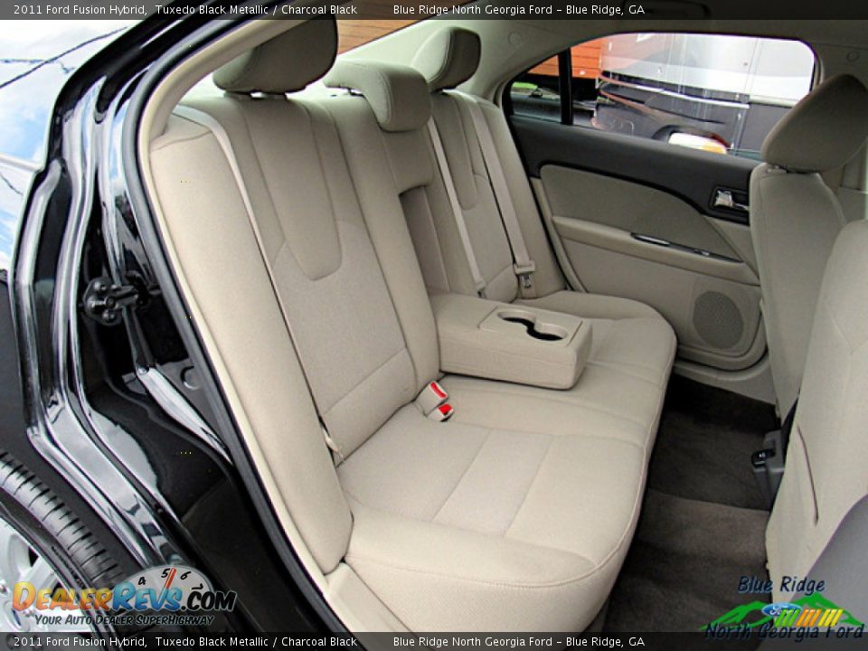 2011 Ford Fusion Hybrid Tuxedo Black Metallic / Charcoal Black Photo #12