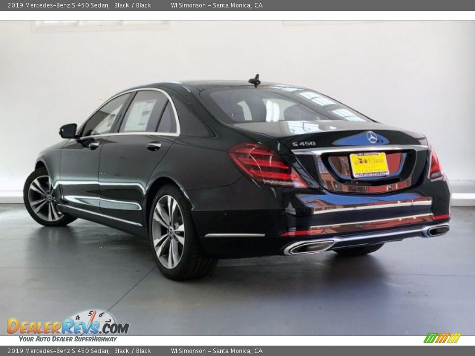 2019 Mercedes-Benz S 450 Sedan Black / Black Photo #2
