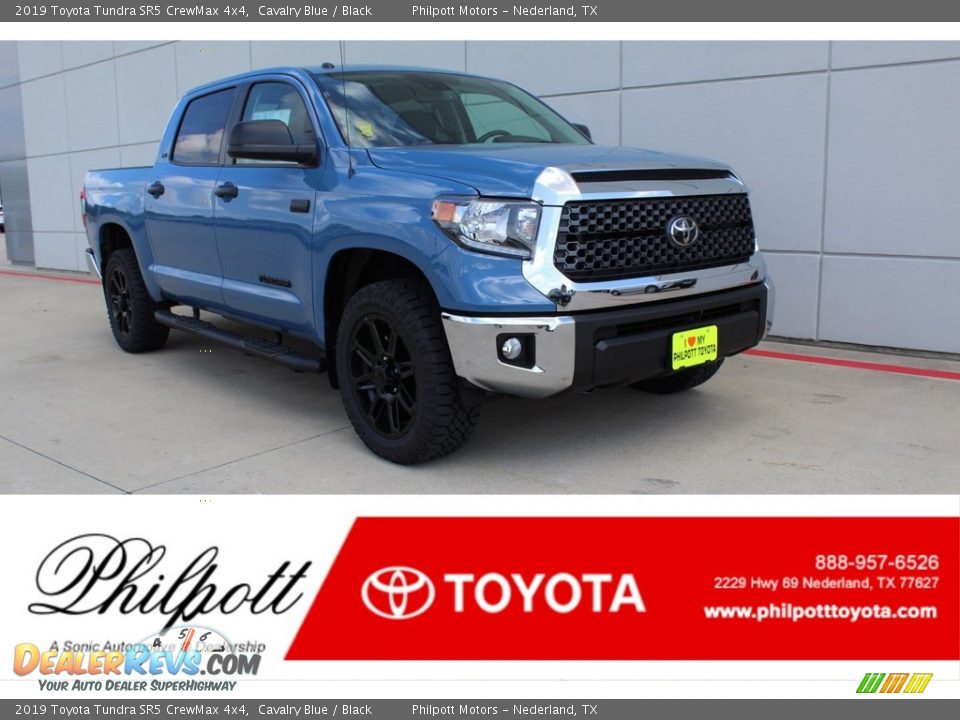 2019 Toyota Tundra SR5 CrewMax 4x4 Cavalry Blue / Black Photo #1