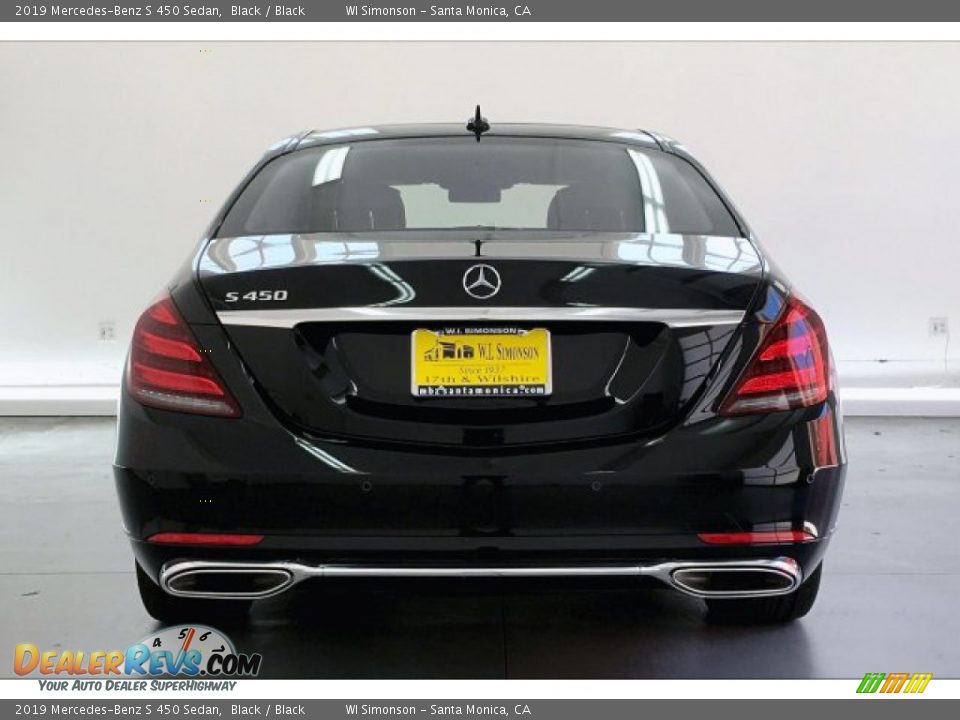 2019 Mercedes-Benz S 450 Sedan Black / Black Photo #3
