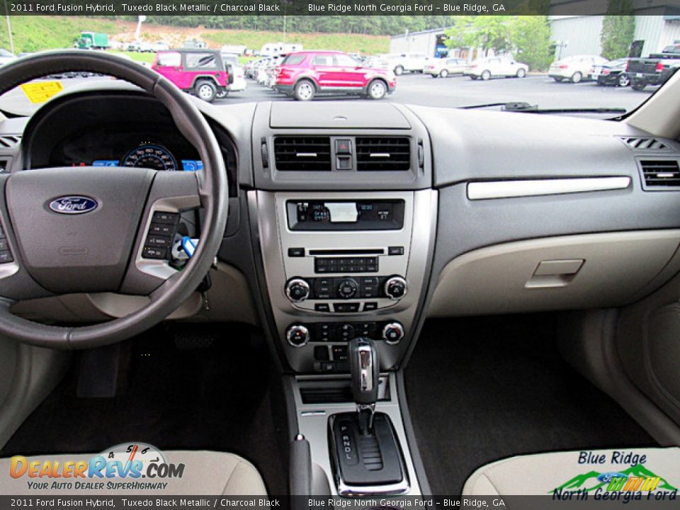 2011 Ford Fusion Hybrid Tuxedo Black Metallic / Charcoal Black Photo #15