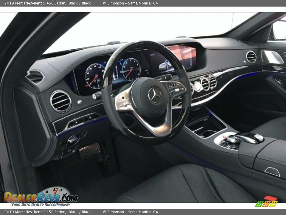 2019 Mercedes-Benz S 450 Sedan Black / Black Photo #4