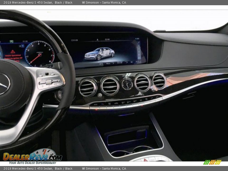2019 Mercedes-Benz S 450 Sedan Black / Black Photo #6