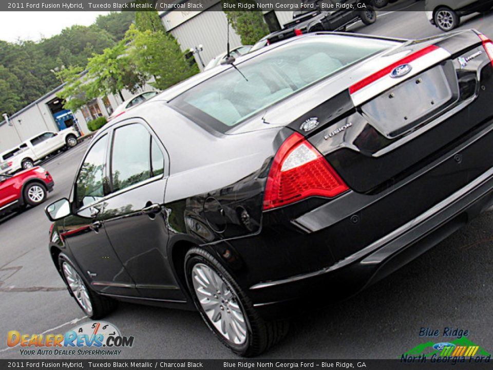 2011 Ford Fusion Hybrid Tuxedo Black Metallic / Charcoal Black Photo #31