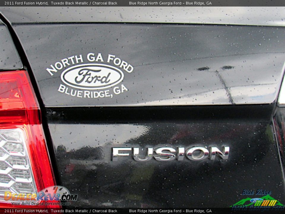 2011 Ford Fusion Hybrid Tuxedo Black Metallic / Charcoal Black Photo #32