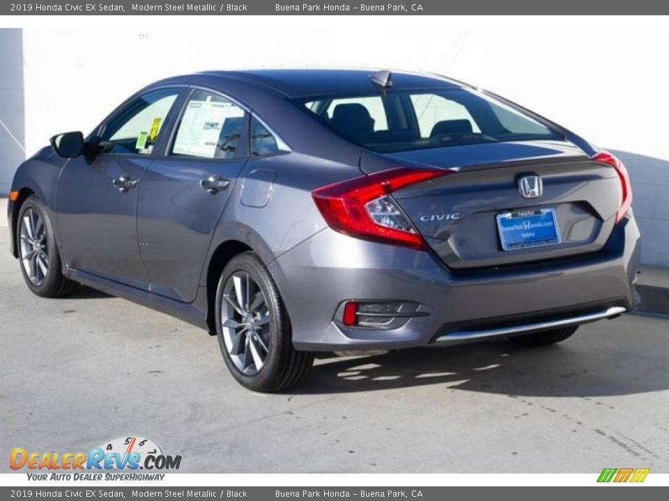 2019 Honda Civic EX Sedan Modern Steel Metallic / Black Photo #2