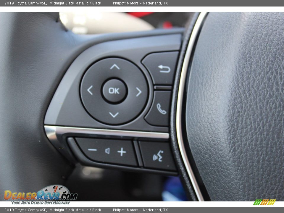 2019 Toyota Camry XSE Midnight Black Metallic / Black Photo #12