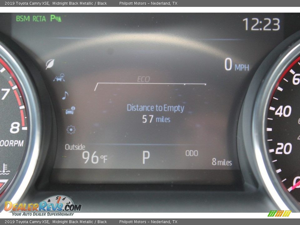 2019 Toyota Camry XSE Midnight Black Metallic / Black Photo #15