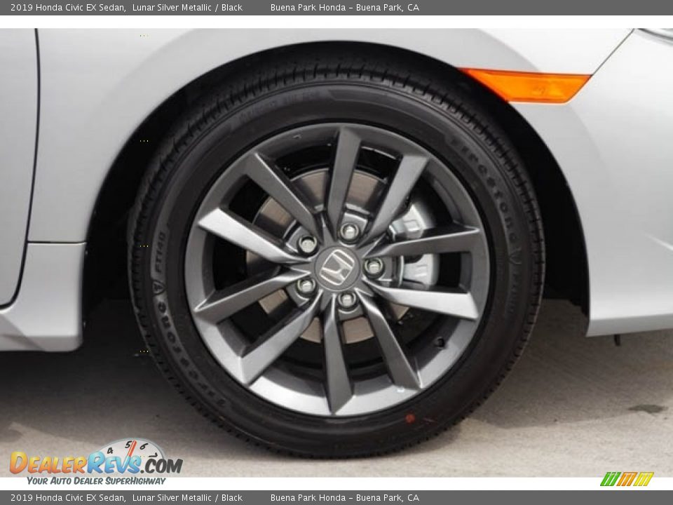 2019 Honda Civic EX Sedan Lunar Silver Metallic / Black Photo #11